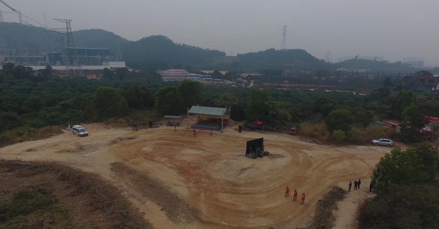 出动无人机,深圳宝安区2017处置森林火灾演练