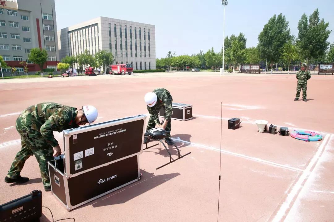 战鹰助阵天津消防警官学校无人机演练培训!