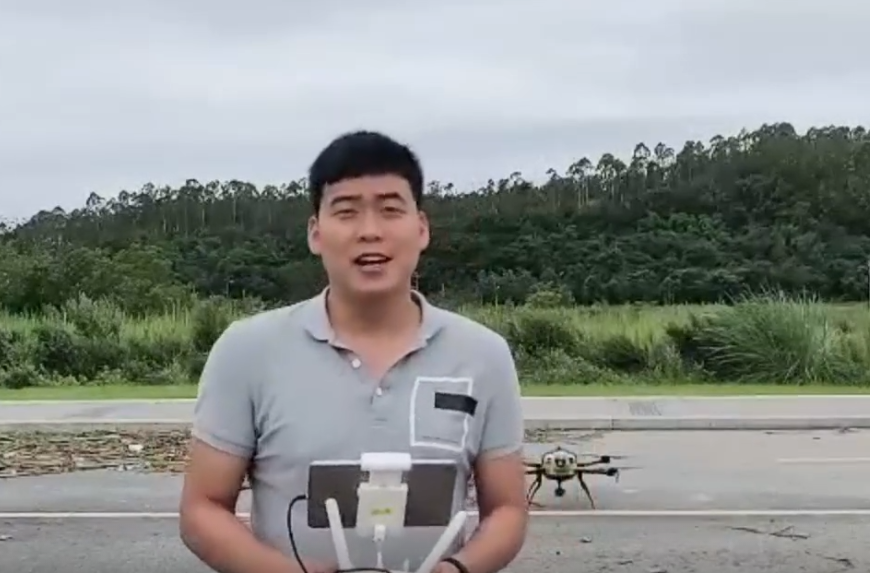无人机网华少试飞中科灵动油电混合无人机
