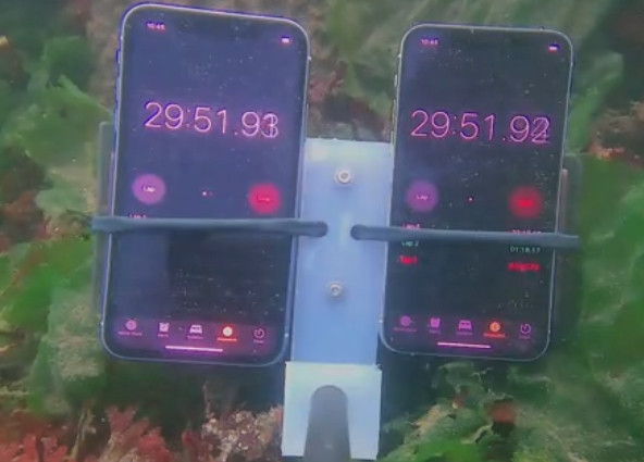 苹果iPhone 11/Pro防水测试:通过水下无人机下潜至12米