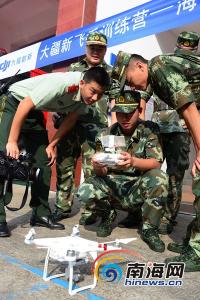 海口消防支队新配4架航拍无人机 用于侦查火情监控追踪