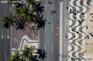 用上帝视角看世界 无人机航拍巴西运动员