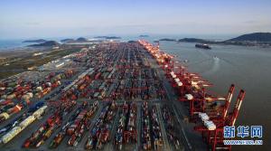 航拍上海国际航运中心新坐标——洋山深水港区