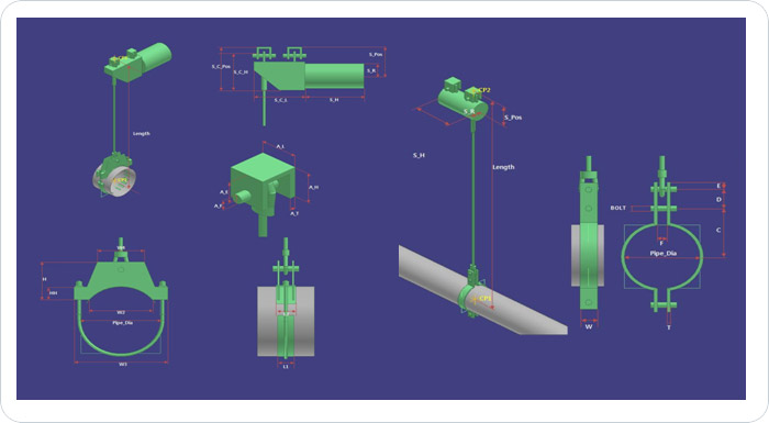 Piping Support Library Part Sample