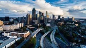 无人机航拍：亚特兰大秋色风景