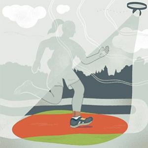 一款能带着盲人跑步的无人机