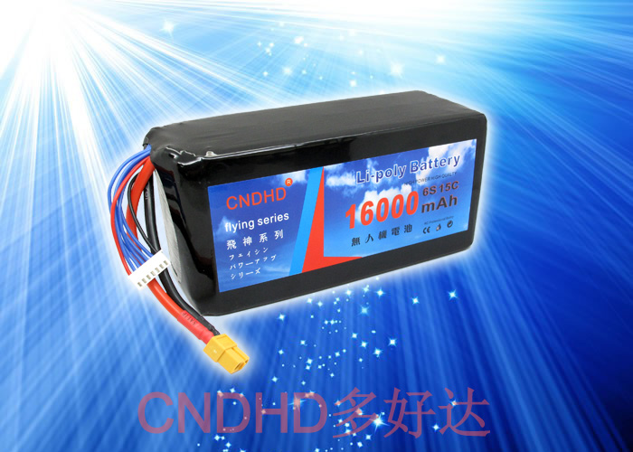 多好达 22.2V 1P 15C 16000MAH 多轴航拍专用电池