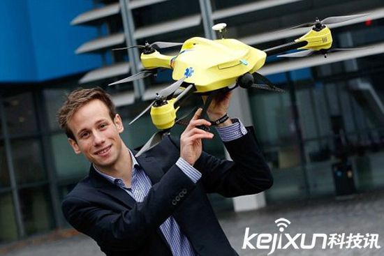 荷兰学生研制急救无人机:患者存活率提升10倍