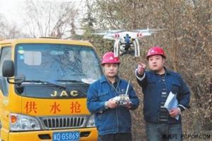 河北邯郸自来水公司利用无人机对输水管线勘察