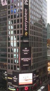 荣登纽约时代广场，安果智能无人机享誉中外