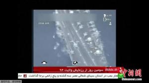 伊朗公布无人机飞越美航母画面 美方：未构成威胁