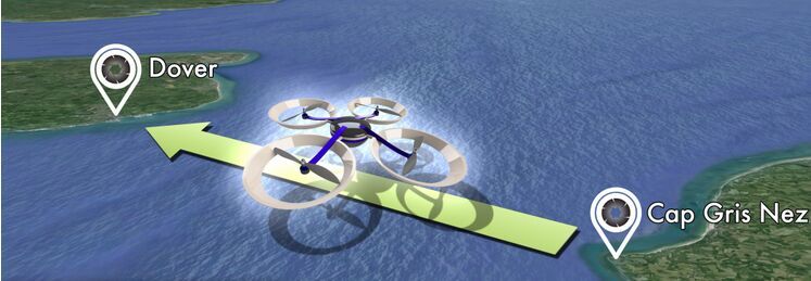 商业无人机将飞越英吉利海峡