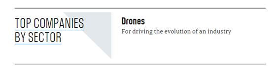 全球无人机领域十佳创新公司”榜单出炉，大疆和亿航上榜
