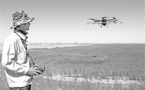 无人机助力 新疆新湖农场作业