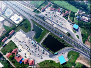 本报无人机航拍扬州高速 昨日未现大规模拥堵