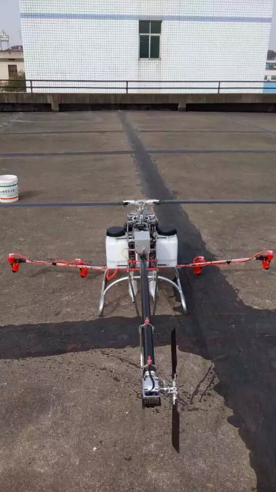 TH120-2单旋翼油动植保机 农用汽油无人机 喷洒农药施肥