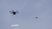 无人机黑飞注意啦 小型无人机捕获器青岛诞生
