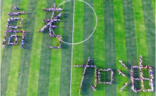 高考加油！看无人机花式助威