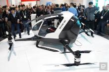 天空飘过一飞机但是没人开！载人无人机年底在城市上空测试