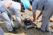 云浮供电局小小无人机托起山间银巨龙