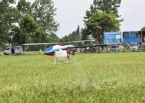 抚州临川首次引进天鹰兄弟植保无人机喷洒农药