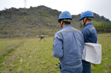 贵港供电局首次应用无人机对输电线路进行验收