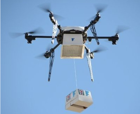 首单美国官方批准的无人机快递成功送达 全是吃的！