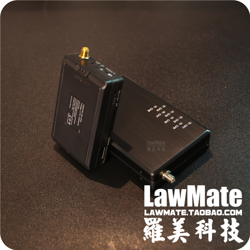 lawmate罗美科技1.2G1000mw高清1W无线音视频发射接收器监控图传