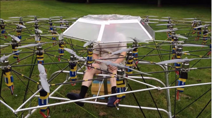 “无人机”不能载人？ 能载人无人机你敢坐吗？