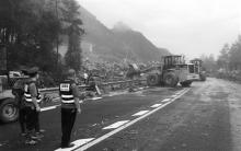 永嘉无人机快速勘察山区公路 温州国省道全部抢通