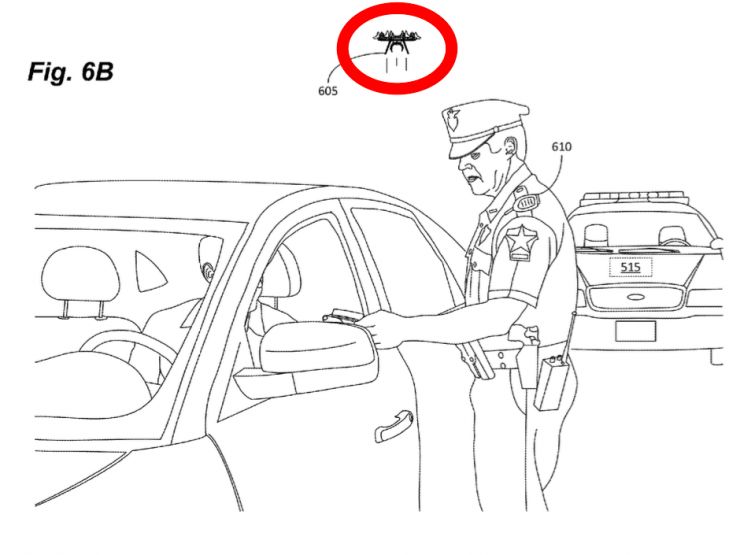 亚马逊微型无人机专利曝光，小到可以停驻在警察肩章上