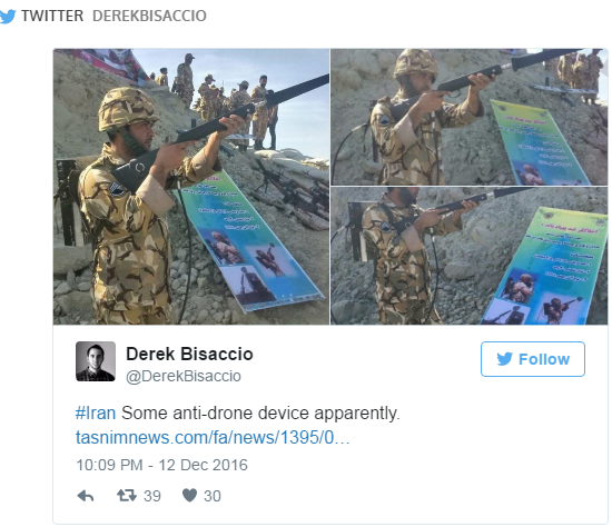 伊拉克推反无人机步枪 可干扰空中飞行器