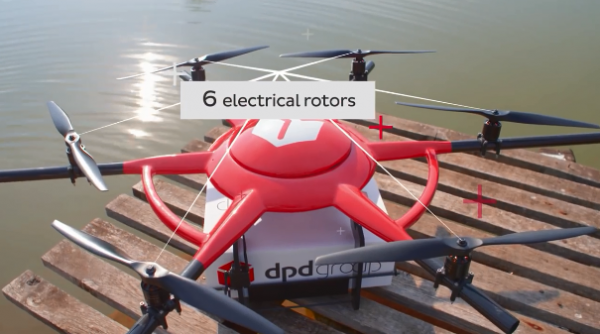 法国公司DPDgroup展示无人机送货技术：配备交货终端