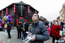 滑县春节禁燃禁放烟花爆竹 无人机空中监控巡查