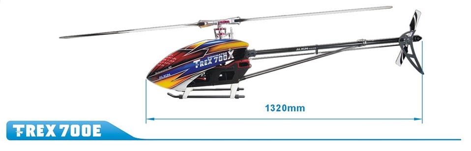 亚拓 T-REX 700X 遥控直升机_无人机网（www.youuav.com)