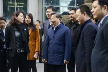 陈一新书记调研在汉媒体 无人机新闻直播车抢镜