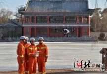 河北承德避暑山庄引进无人机助阵防火巡查