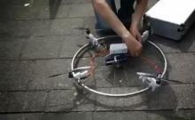 用车轮做成的无人机你见过吗？全靠这套飞控装置