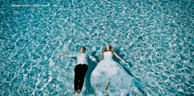 在“最接近天堂的地方”用无人机记录“我愿意”！