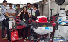 天鹰兄弟智能农用无人机亮相广交会