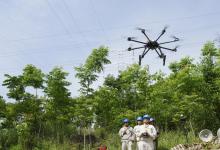 500千伏川渝第三通道成功实施首次无人机跨越嘉陵江放线作业