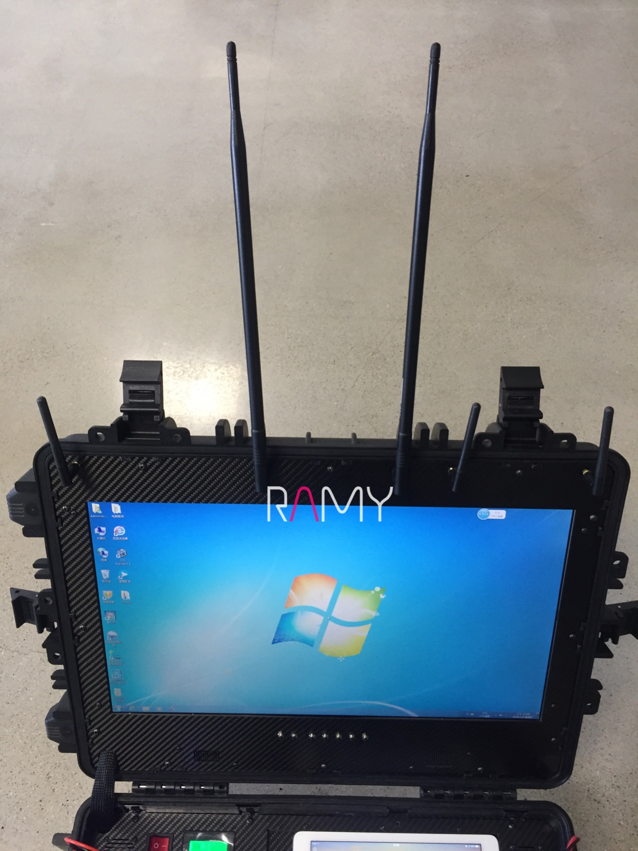 睿密大疆PC地面站 LB2 DJI 三防军工地面站 增程20km数传8km图传