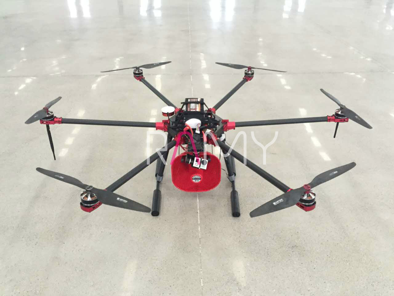 长航时60分钟定制六轴无人机飞行器 可挂喊话器 探照灯 投弹等