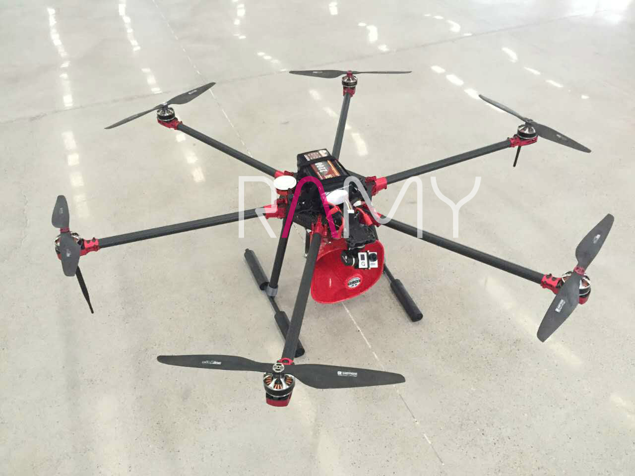 长航时60分钟定制六轴无人机飞行器 可挂喊话器 探照灯 投弹等