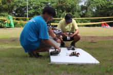 长荣大学首办无人机竞技赛 13校车拼