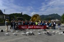 五十余架无人机空中瞰茅台