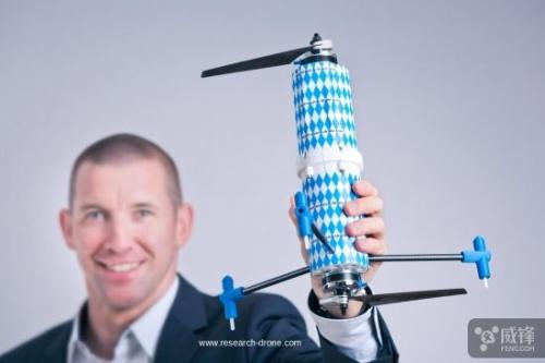 二旋翼航拍无人机DuoCopter 平稳航拍还更省电