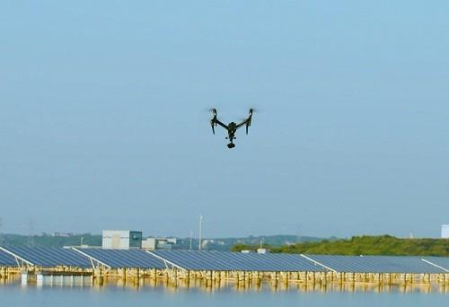 晶科电力无人机巡检机组保障各电站迎峰度夏