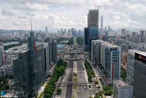 航拍台风“天鸽”过境后的深圳(组图)