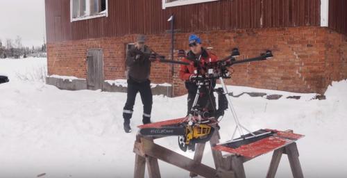 用无人机修剪树枝，园林工人学会这招后，上班有趣多了